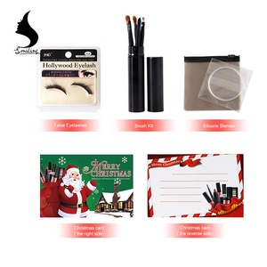 Best Gift 16Pcs Make up Cosmetics  Matte Lipgloss Eyebrow False Eyelashes Cosmetics Makeup Sets