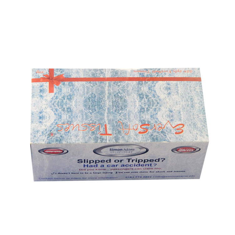 Customized Box 50Gsm virgin wood pulp high absorption white facial tissue paper