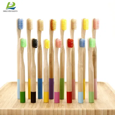 Customized Logo BPA Free Biodegradable Organic Charcoal Bamboo Toothbrush