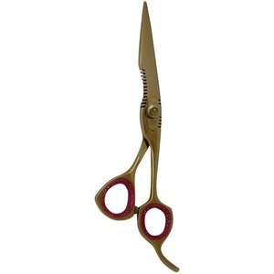 Duck style fency scissors with Gold Plated Finger Ring with high quality 2018