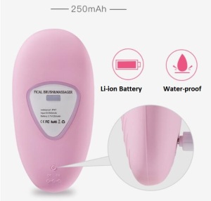 Facial cleaning 5 in1 electric facial pore clean massager brush waterproof mini facial cleansing brush with case
