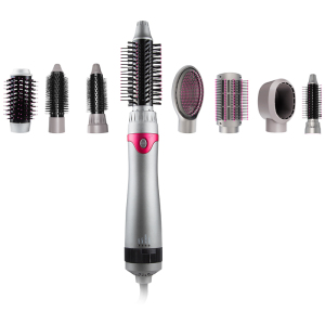 Factory price new hot air brush 8 in 1 interchangeable brush heads rotating electric one step hot air brush