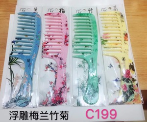 Factory Wholesale plastic comb and wide tooth hair comb