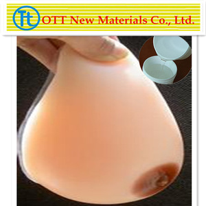 Fake silicone breast forms for men,raw materials of RTV 2 liquid silicon/silikon