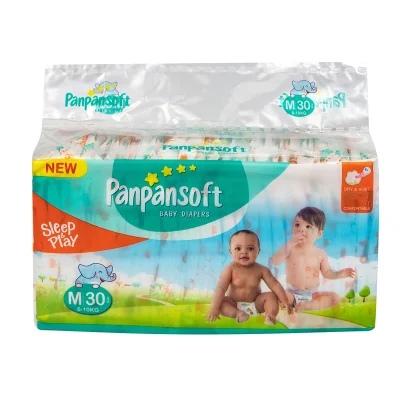 Free Sample Wholesale Panpansoft Magic Tape Disposable Baby Diapers Manufacturer in Fujian