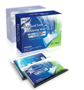 free shipping hot selling advanced teeth whitening strips fast whiten tooth products 14pairs/box 2weeks usage,