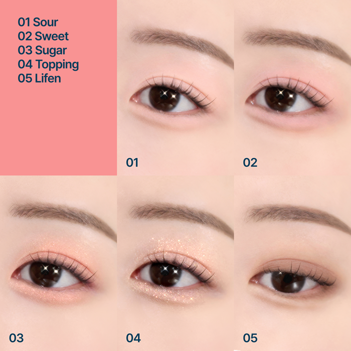 (Fwee) Pocket Eye Palette [Ep02 Yogurt Peach] 6.6g