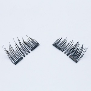 Half Pieces Cruelty Free Private Label 100% Real Silk Fiber 3D Faux Mink False Eye Lashes