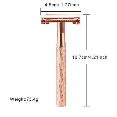 Haward New Arrival Double Edge Metal Shaver Eco Friendly Metal Razor Opening Design Safety Razor