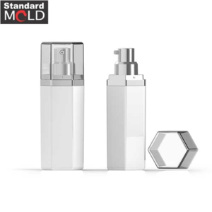 Hexagon Plastic Airless Pump Bottle 30ml, 50ml, 60ml Made in Korea