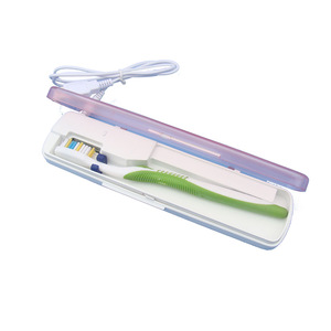 High quality portable travel UV light toothbrush sanitizer/sterilizer case