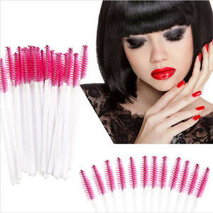 Hot Sale 100Pcs Disposable Eyelash Brush Mascara Wands Applicator One-Off Eye Lash Brush Makeup Tools