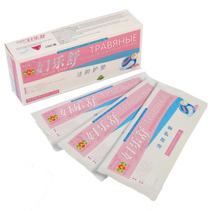 Hot selling herbal small sanitary napkin menstrual pad panty liner