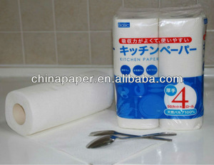 Hot selling natural white kitchen towel hand towel toilet paper