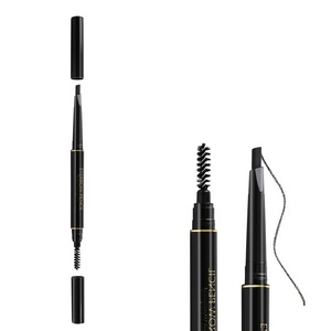 Makeup Waterproof  2in1 Korea Black Eyebrow Pencil With Screw Comb