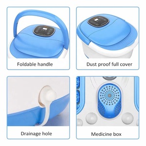 Multifunction Bubble Plastic Detox Heated Infrared Foot Spa Bath Massager Machine