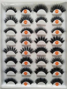 Natural False Eyelash 3D Hand-made Private Label Mink Eyelashes 3D Silk Lashes