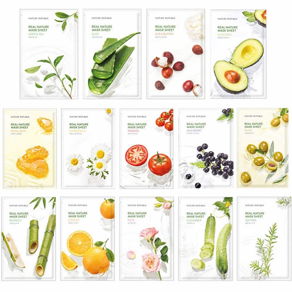 Nature Republic Real Nature Mask Sheet Set Korean Cosmetics Wholesale