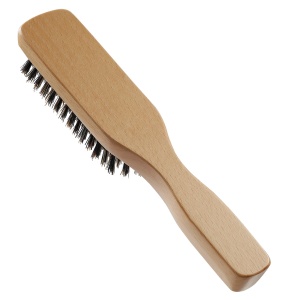 Novel and Fashion design with customized wood bristl hair brush mens stiff boar bristles brush