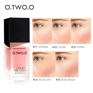 O.TWO.O Brand Makeup Blush 5 Color Long Lasting Waterproof Liquid Blush