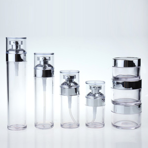 plastic luxury bottle set cosmetics containers and packaging lotion bottle