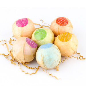 Private label custom natural organic fizzy bath bomb gift set natural