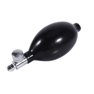Replacement Black Manual Inflation Blood Pressure Latex Bulb With Air Release Valve
