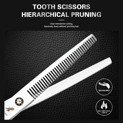 Stainless Steel Hairdressing Silver Scissors Professional Hair Stylist Special Hairdressing Flat Scissors Tooth Scissors