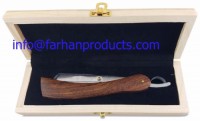 Straight razor for shaving /Wooden handle Single Blade Barber Straight Razor Shavette
