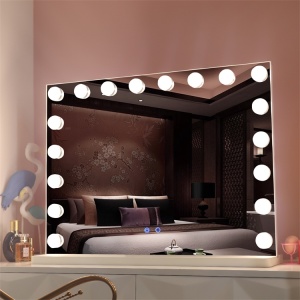 Table vanity hollywood led lighted dressing room mirror 15pcs bulbs