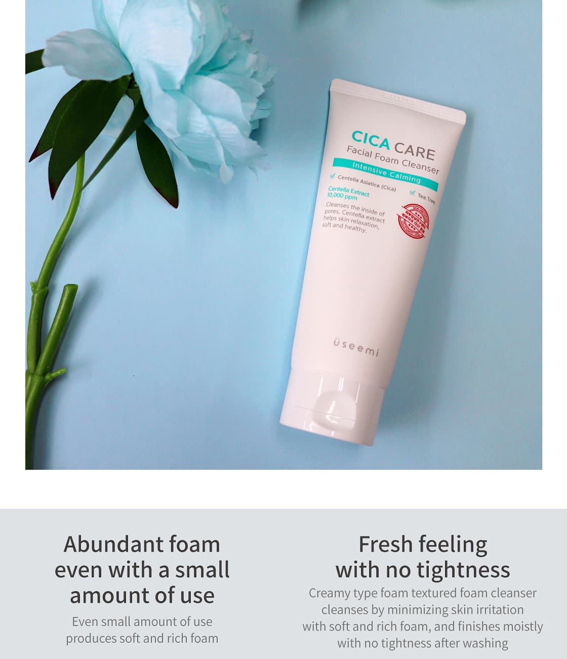 Useemi CICA CARE Facial Foam Cleanser