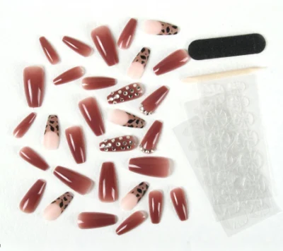 Wholesale 24PCS Fake Nail Tips Luxury Style Ballet Press on False Nails