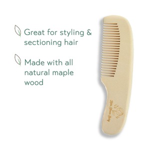 wholesale baby healthcare and grooming kit baby care baby hair brush and comb set natural hair goat children wooden