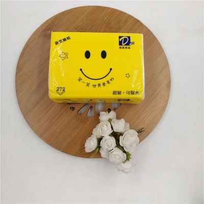 Wholesale Soft Facial Tissue in Yellow Color Packing