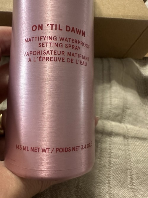 One/Size On 'Til Dawn Mattifying Waterproof Setting Spray, 3.4 fl oz