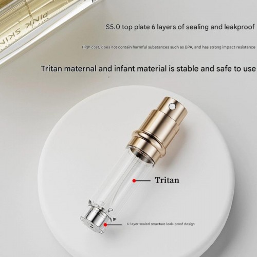 Mini High-end 5ML Travel Portable Spray Perfume Sub-empty Bottle With Bottom Self-pump