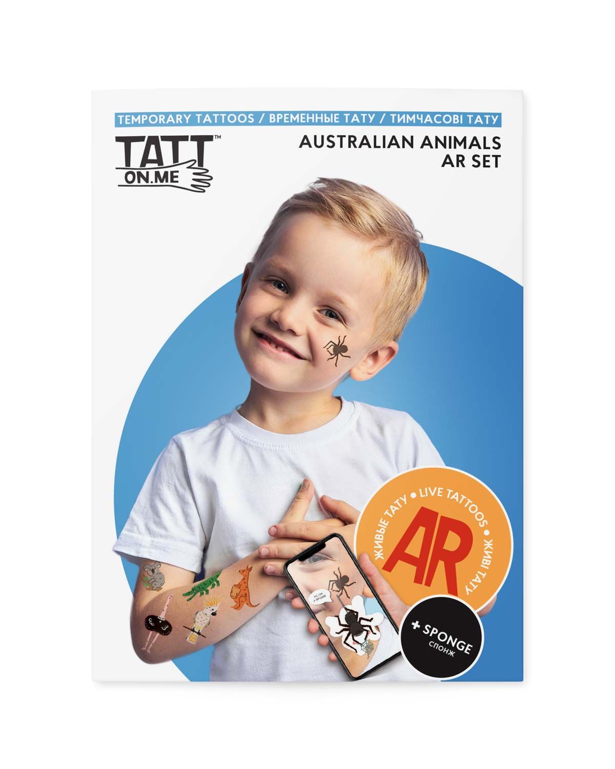 Live AR tatts - Australian Animals - TATTon.me temporary tattoos