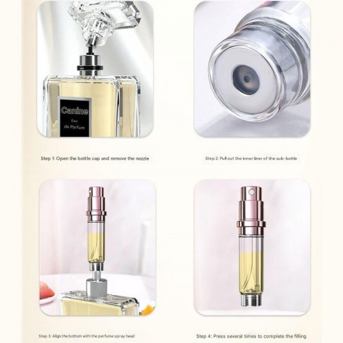 Mini High-end 5ML Travel Portable Spray Perfume Sub-empty Bottle With Bottom Self-pump