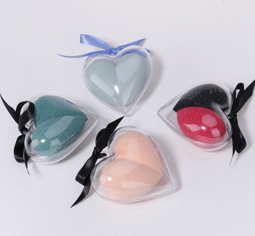 New Arrivals Cosmetic Makeup Sponge Transparent Makeup Sponge Holder / Case