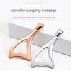 Silver Color Metal Die Casting Zinc Alloy Eye Massage Stick U-Shaped Face Scraping Massager