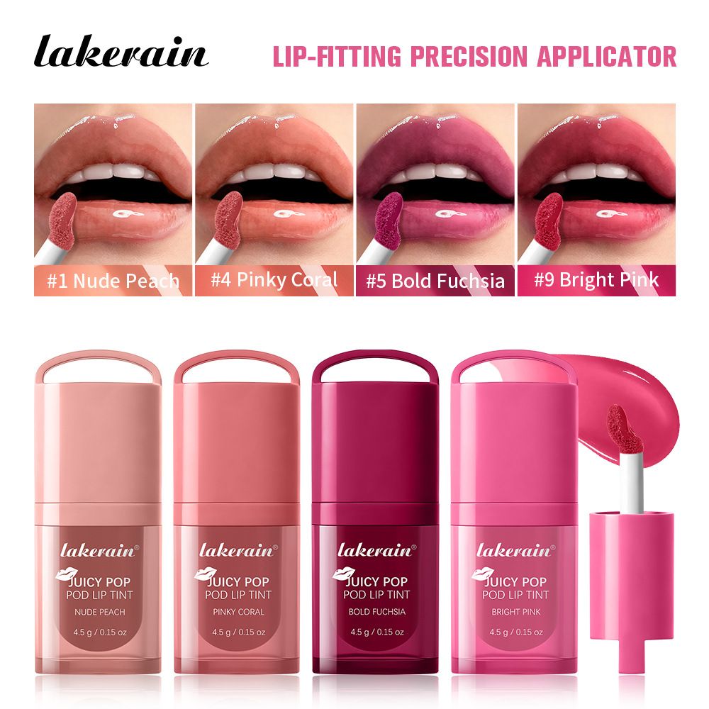 Juicy Pop Lip Tint Balm Glossy Moisturizing Long Lasting Non Sticky Hydrating Lipstick for All Occasions Natural Finish