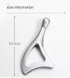 Silver Color Metal Die Casting Zinc Alloy Eye Massage Stick U-Shaped Face Scraping Massager