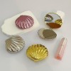 Pocket Shell-shaped Zinc Alloy Cosmetic Foldable Makeup Mirror
