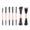 Space-Saving 7-Piece Double-Ended Makeup Brushes Manufacturer Premium Synthetic Travel Cosmetic Tool Kit for OEM/ODM Private Label