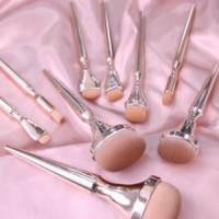 2025 Hot 9 Pcs Rosegold Makeup Brush Set