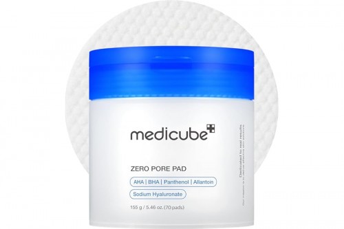 Verified Seller Medicube Toner Pads Zero Pore Pad 2.0 | Dual-Textured Facial Pad for Exfoliation and Pore Care with 4.5% AHA Lactic Acid, 0.45% BHA