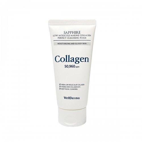 WellDerma Sapphire low molecule collagen perfect cleansing foam
