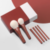 6 Pcs Mini Make up Brushes Red Travel Size Soft Hair Portable Cosmetic Kit 14 Piece Makeup Brush Set