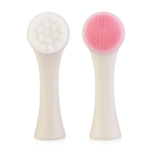 2020 wheat straw degradable eco-friendly facial cleansing brush cheap price pore brush