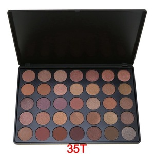 35 Colors Large Low Moq Makeup Cosmetics Luxury Make Your Own Eyeshadow Palette